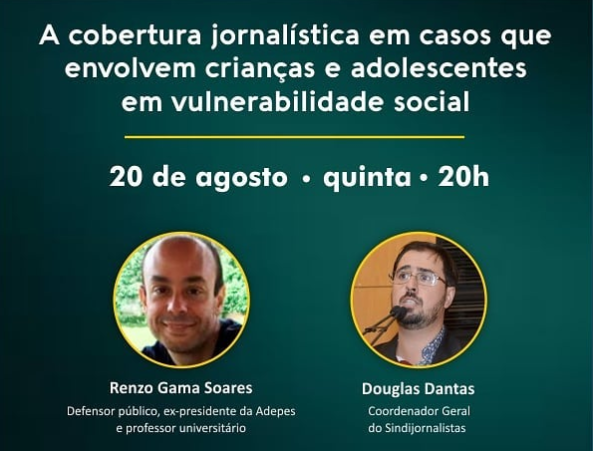 A cobertura jornalística em casos que envolvem crianças e adolescentes em vulnerabilidade social