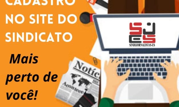 Jornalistas, atualizem seus dados cadastrais!  