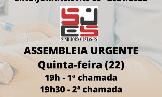 URGENTE ASSEMBLEIA GERAL EXTRAORDINÁRIA