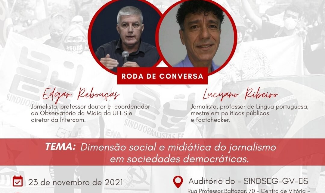 Posse da nova diretoria do Sindijornalistas/ES, triênio 2021/24