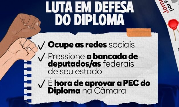 Jornalistas brasileiros vão vestir azul nesta quinta-feira (13 de abril), Dia Nacional de Luta pelo Diploma