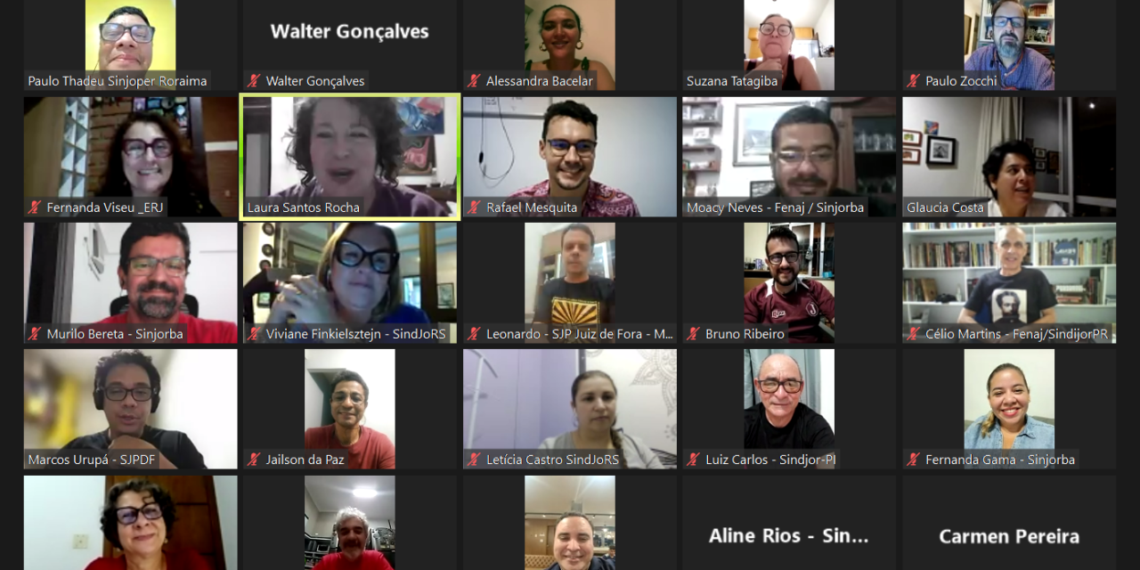 Campanha Salarial Nacional Unificada: SINDIJORNALISTASES participa de 2ª plenária da Fenaj