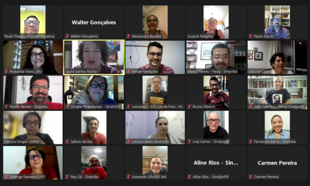 Campanha Salarial Nacional Unificada: SINDIJORNALISTASES participa de 2ª plenária da Fenaj