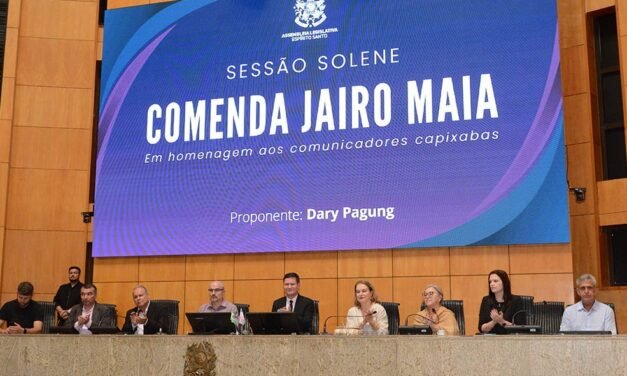 Jornalistas recebem comenda Jairo Maia na Assembleia Legislativa
