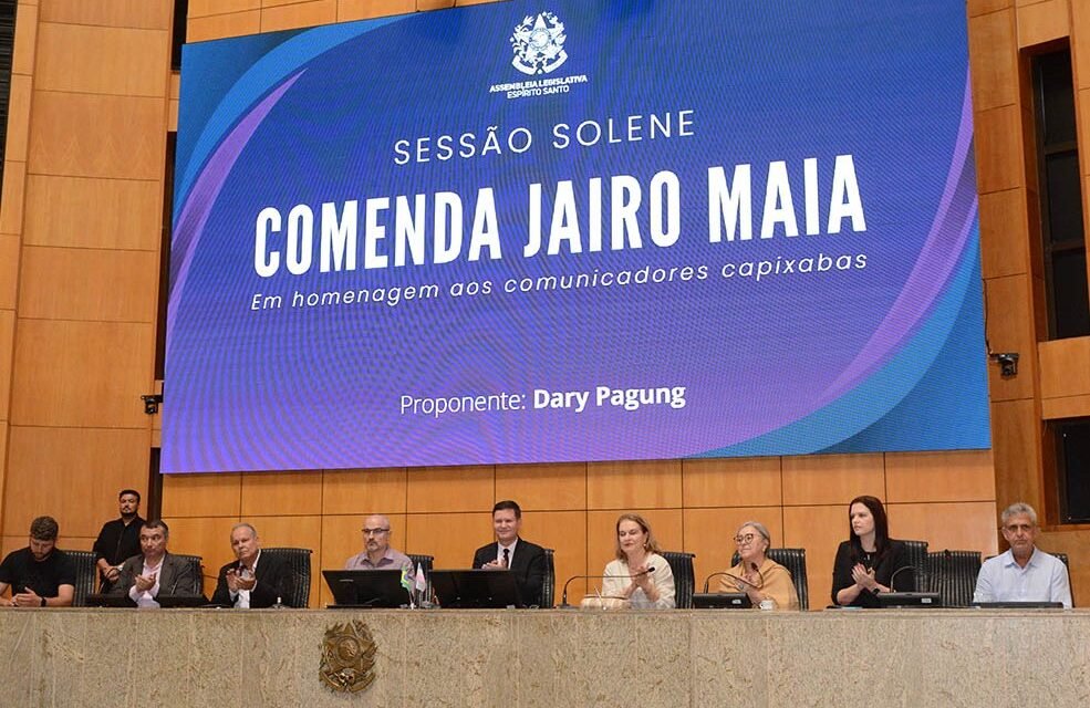 Jornalistas recebem comenda Jairo Maia na Assembleia Legislativa