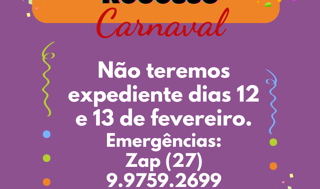 COMUNICADO – EXPEDIENTE DE CARNAVAL