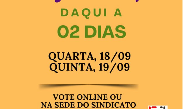 Contagem regressiva para eleições no Sindijornalistas/ES