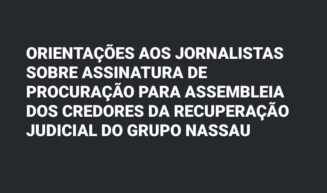 Comunicado RECUPERAÇÃO JUDICIAL GRUPO JOÃO SANTOS (A TRIBUNA)