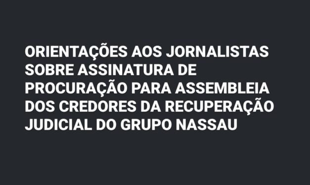 Comunicado RECUPERAÇÃO JUDICIAL GRUPO JOÃO SANTOS (A TRIBUNA)