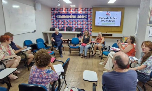 Reunião de planejamento da nova diretoria do Sindijornalistas