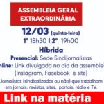Assembleia Geral Extraordinária – Campanha Salarial 2026 – Acesse o link e participe!