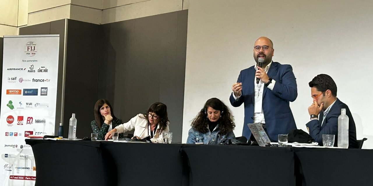 FENAJ discute organização sindical da juventude jornalista em mesa do 100º Congresso da FIJ